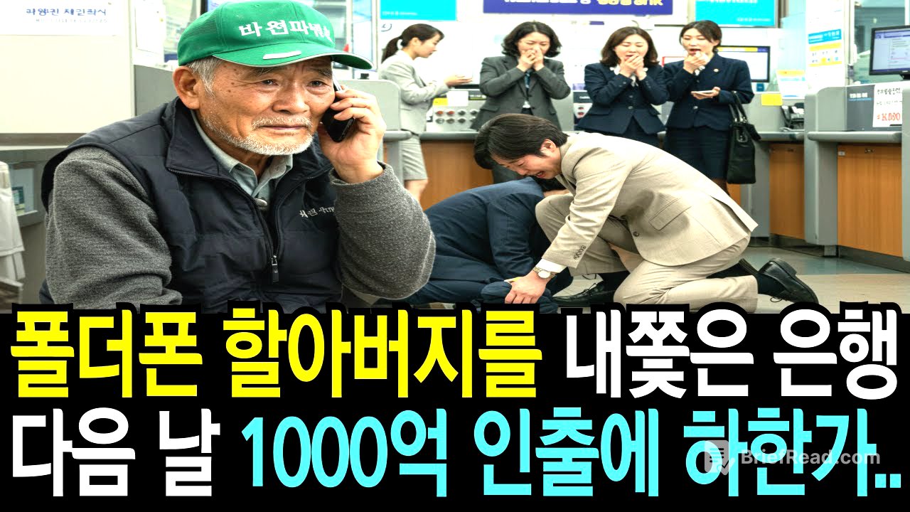 폴더폰 할아버지를 내쫓은 은행, 다음 날 지점장 무릎 꿇고 은행은 폐점되는데…ㅣ감동사연ㅣ오디오북ㅣ라디오사연