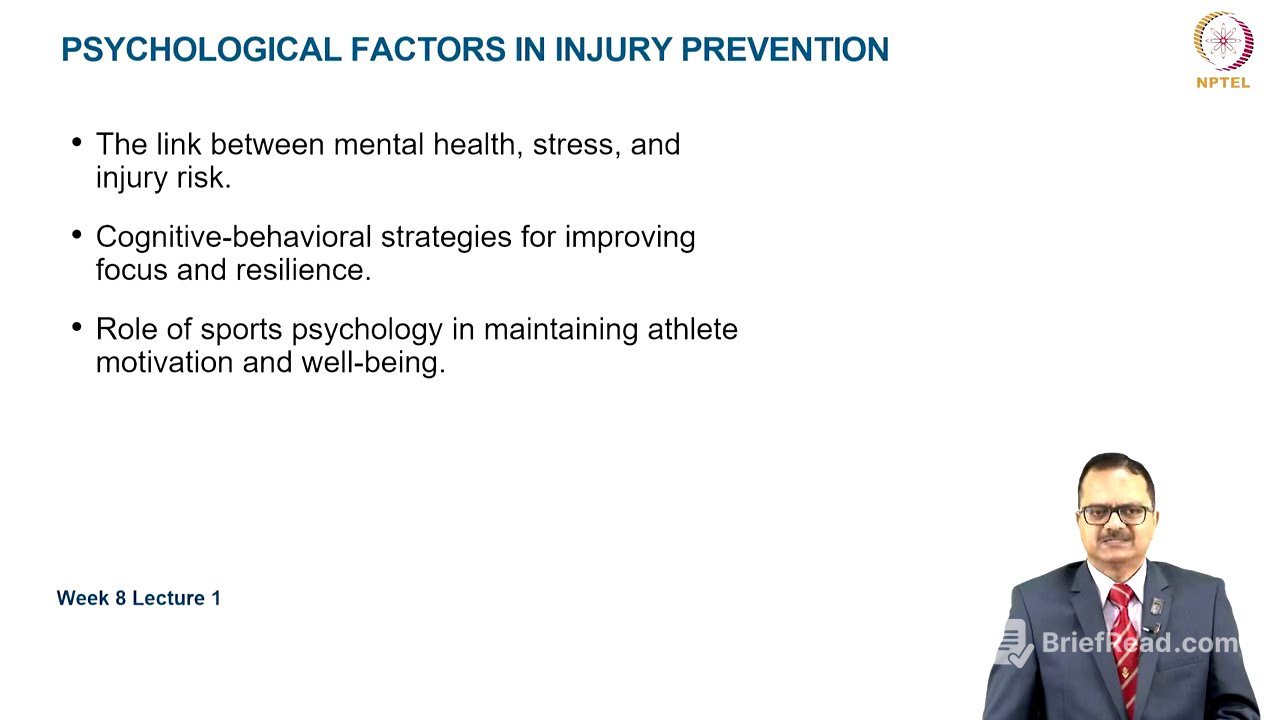Principles of Injury Prevention in sports