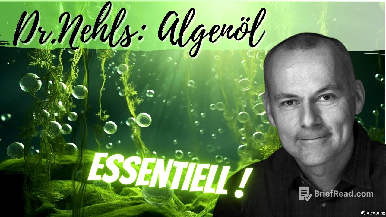 Dr. Nehls: ALGENÖL - essentiell für unsere Gesundheit! 🌿Welches Omega-3 ist das beste?