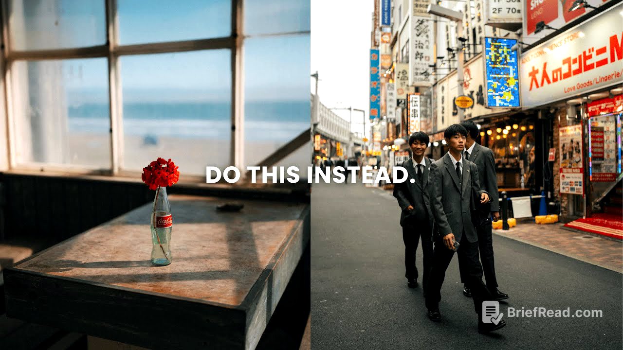 Stop taking photos like a tourist.