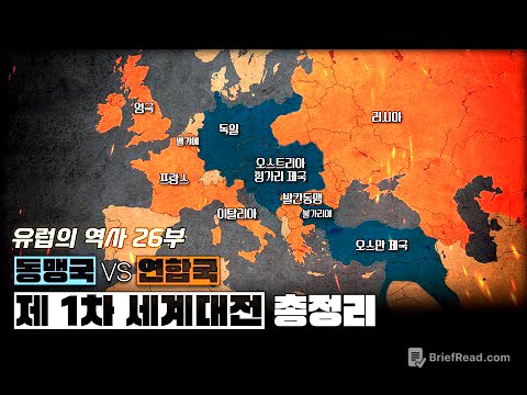 제 1차 세계대전 한번에 다보기 (5분순삭ver.) l 유럽의 역사 26부