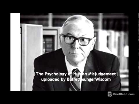 The Psychology of Human Misjudgement - Charlie Munger Full Speech