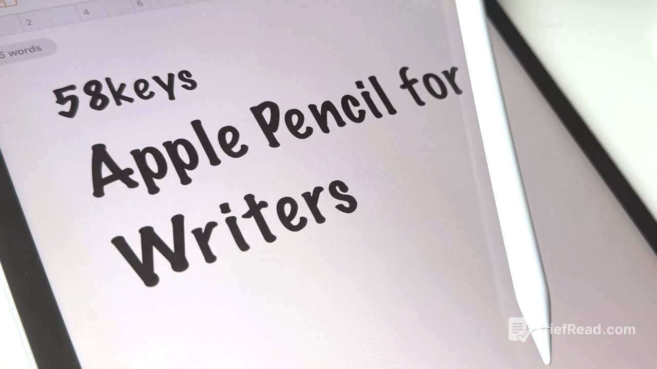 No drawing, just writing with the Apple Pencil