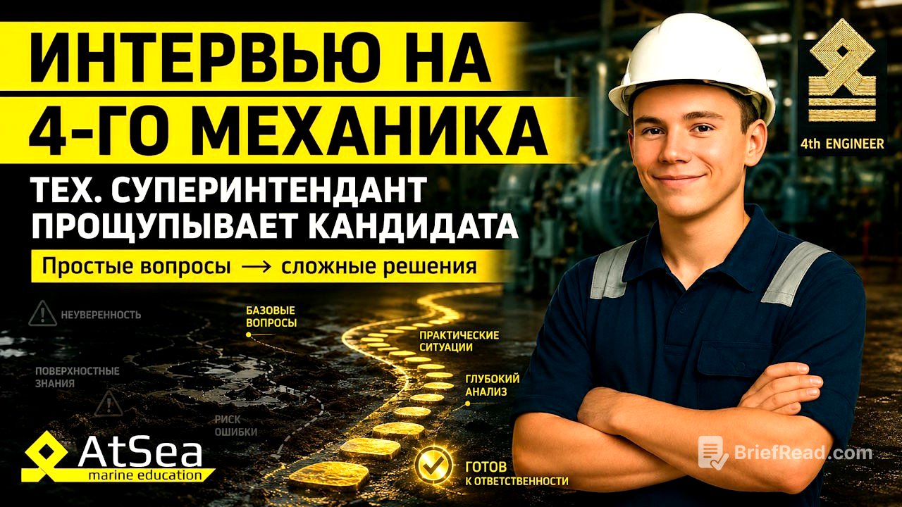 От моториста до вахтенного механика | Проверка знаний и мышления -  Экспресс интервью