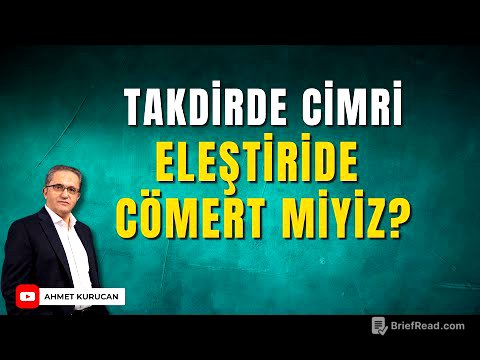 Övmeye Gelince Susuyor, Eleştiriye Gelince Coşuyor Muyuz? | Ahmet Kurucan