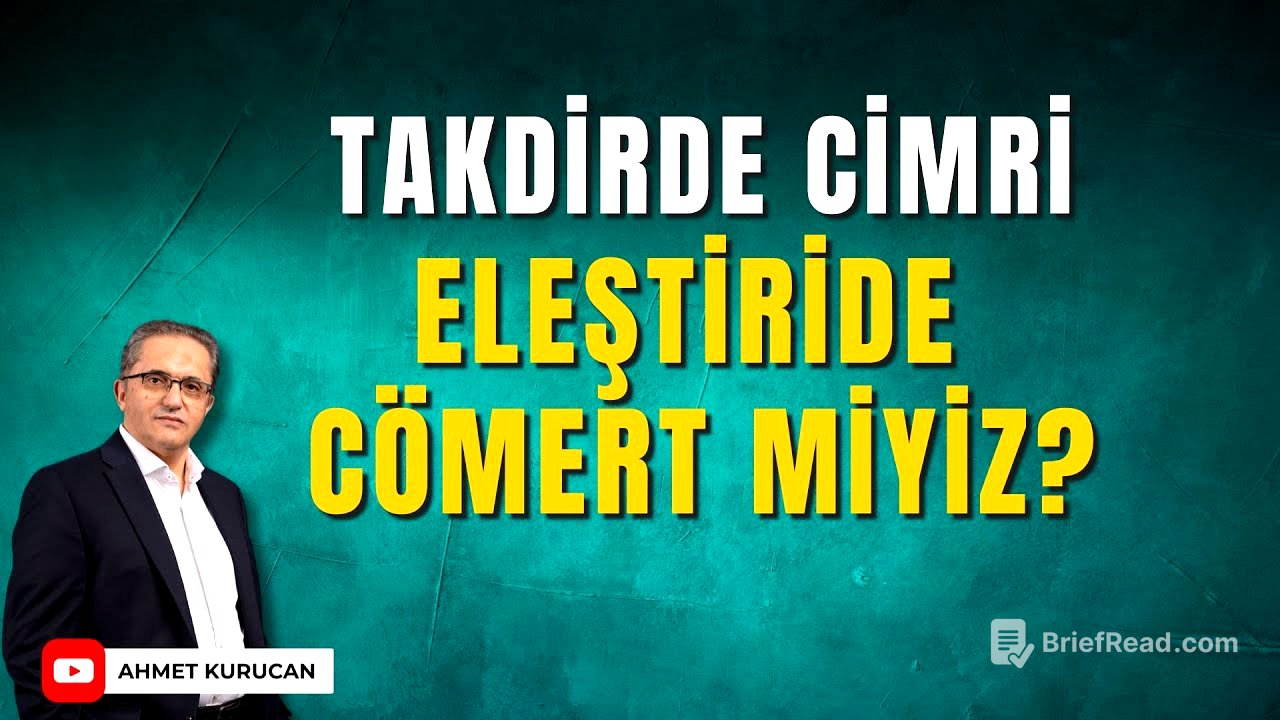 Övmeye Gelince Susuyor, Eleştiriye Gelince Coşuyor Muyuz? | Ahmet Kurucan
