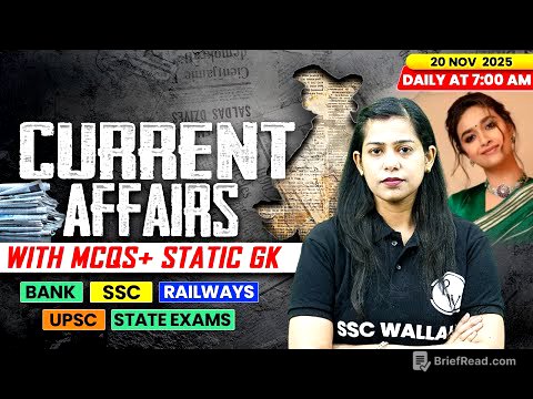 Current Affairs Today | 20 November Current Affairs 2025 | Daily Current Affairs | By Krati Mam
