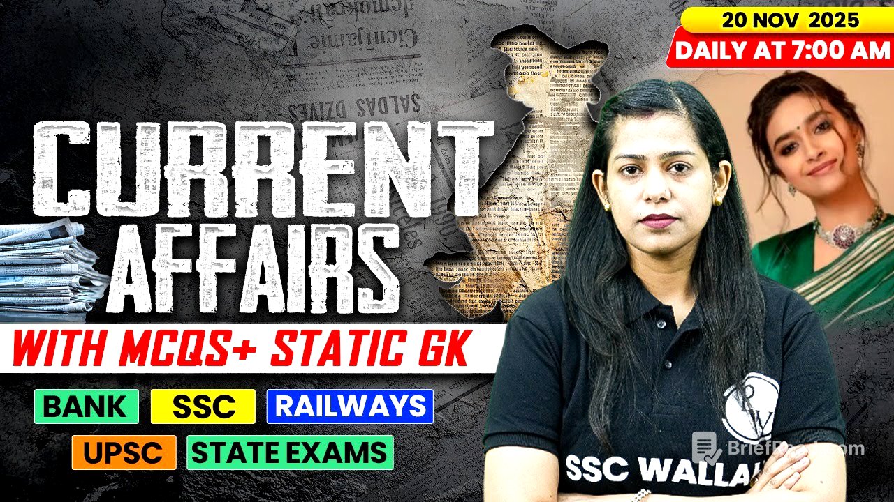 Current Affairs Today | 20 November Current Affairs 2025 | Daily Current Affairs | By Krati Mam