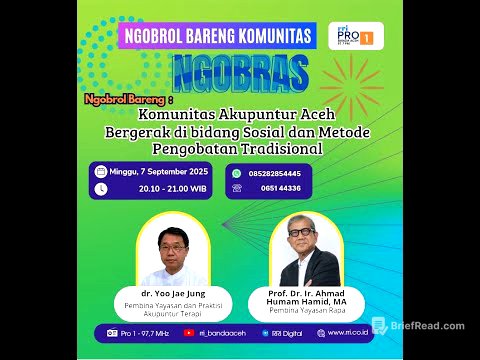KOMUNITAS AKUPUNTUR ACEH BERGERAK DI BIDANG SOSIAL & METODE PENGOBATAN TRADISIONAL | NGOBRAS