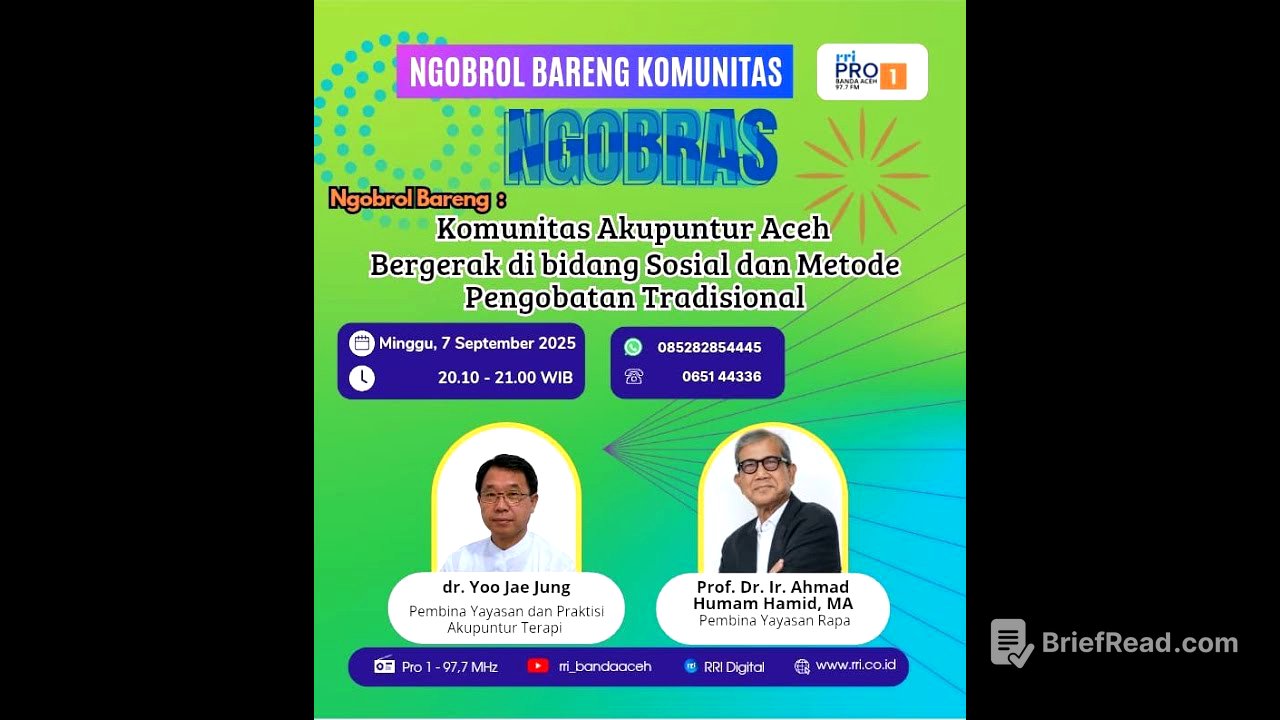KOMUNITAS AKUPUNTUR ACEH BERGERAK DI BIDANG SOSIAL & METODE PENGOBATAN TRADISIONAL | NGOBRAS