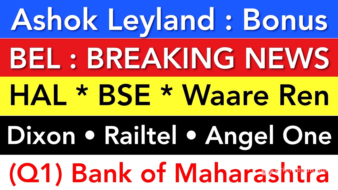 HAL LATEST NEWS 🔥 BEL SHARE | BANK OF MAHARASHTRA | WAARE RENEWABLE | DIXON | BSE