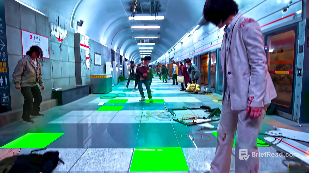 Monsters Flood the Subway and Only Those Who Stand on Green Tiles Will Survive