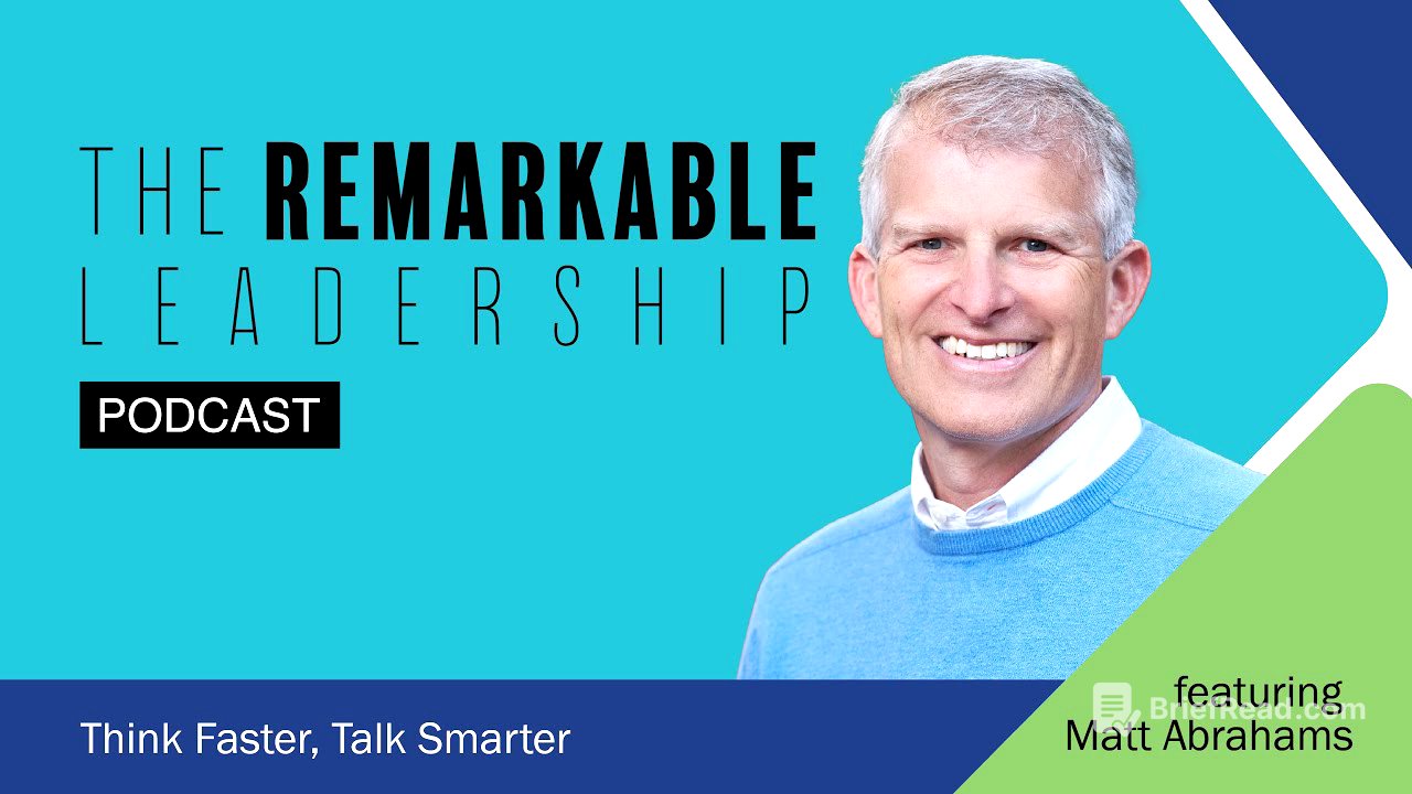 Think Faster, Talk Smarter with Matt Abrahams