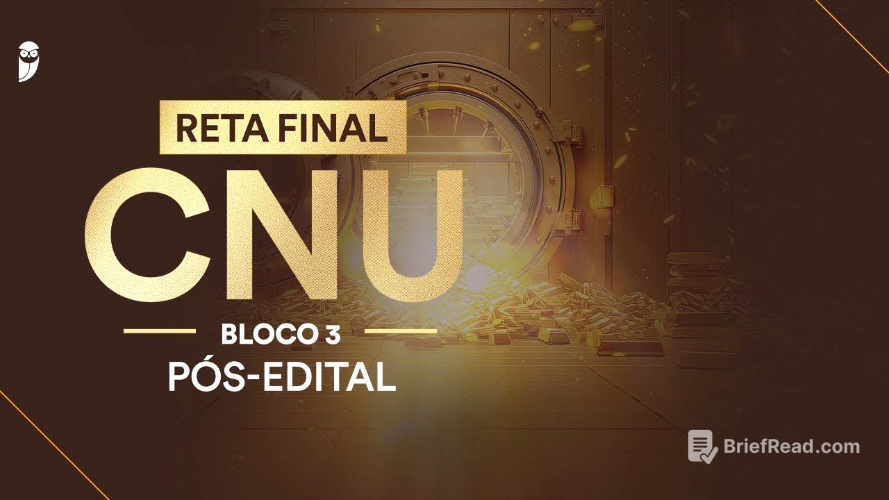 Reta Final CNU Bloco 3 Pós-Edital: Tecnologia da Informação e Comunicação e Ciência de Dados