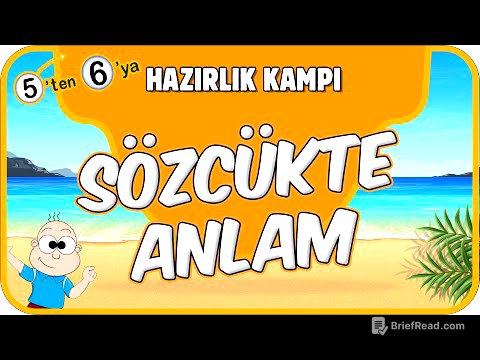 Sözcükte Anlam 📙 5'ten 6'ya Hazırlık Kampı #2025