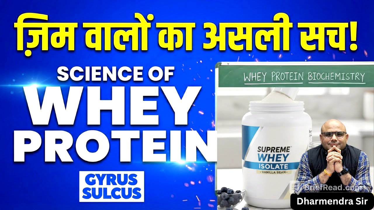 Whey Protein Science Explained #dharmendrasir #education #wheyprotein #gym #science #fitness #upsc 