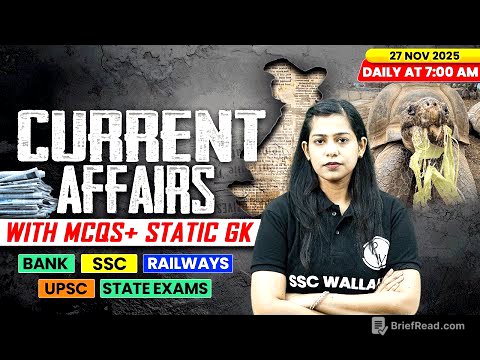 Current Affairs Today | 27 November Current Affairs 2025 | Daily Current Affairs | By Krati Mam