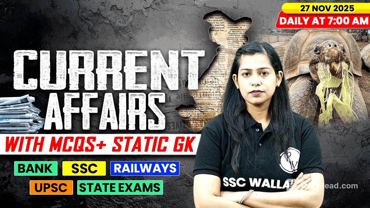 Current Affairs Today | 27 November Current Affairs 2025 | Daily Current Affairs | By Krati Mam