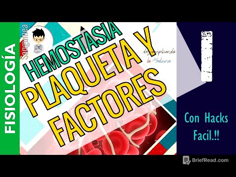 HEMOSTASIA Y COAGULACIÓN, GENERALIDADES, PLAQUETAS, FACTORES DE COAGULACION |FISIOLOGÍA Sanguinea|P1