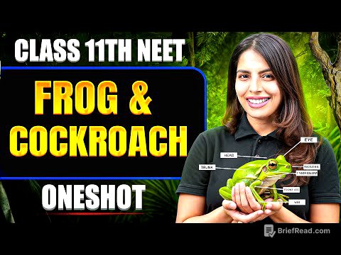 FROG & COCKROACH in ONE SHOT | All Concept & PYQ | Basics to Advanced | Class 11 NEET