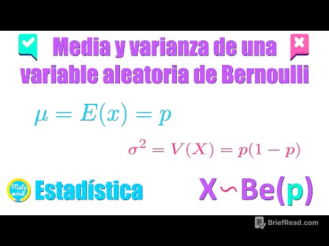 Media (valor esperado) y varianza de una variable aleatoria de Bernoulli (Examen MIT)