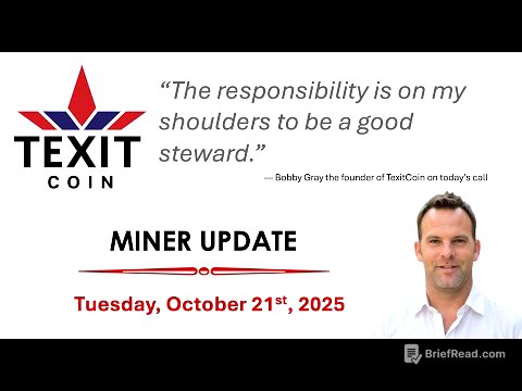 TexitCoin Miner Update - October 21st 2025