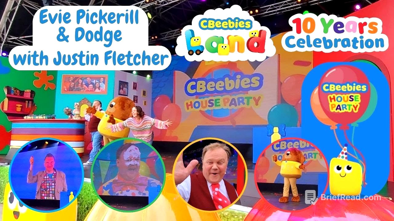 CBeebies House Party Live with Justin Fletcher - Evie & Dodge 10 Years Celebrations CBeebies Land