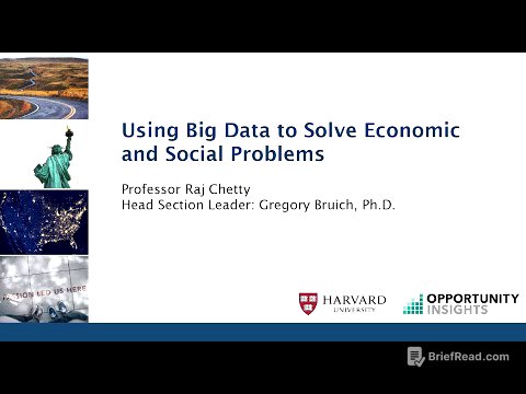 Welcome to Using Big Data to Solve Economic and Social Problems