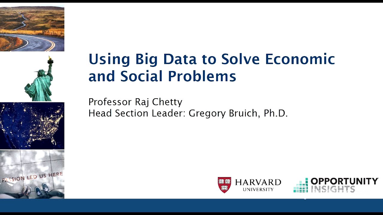 Welcome to Using Big Data to Solve Economic and Social Problems