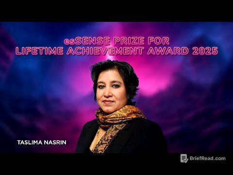 esSENSE Prize 2025 | Taslima Nasrin | Litmus'25