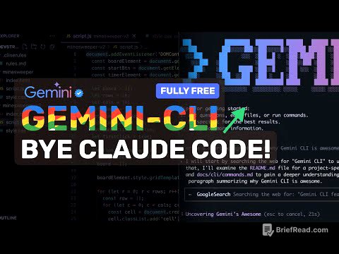 Google's Gemini CLI (Full Tutorial): This FULLY FREE AI Coder BEATS Claude Code in ONE BLOW!