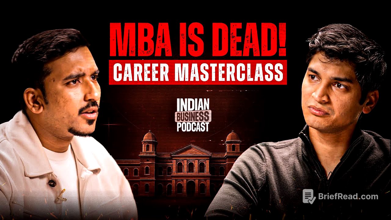 Is MBA really worth it? Ivy League secrets, Family Business and Bschool Economics : Pratham Mittal