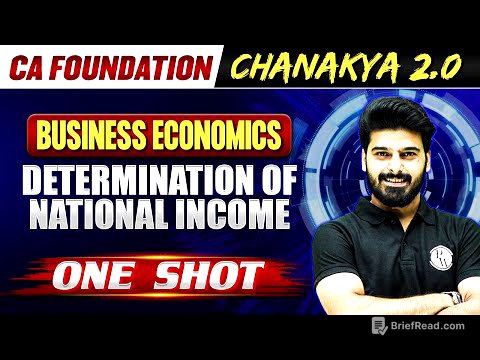 Business Economics: Determination of National Income | CA Foundation Chanakya 2.0 Batch 🔥