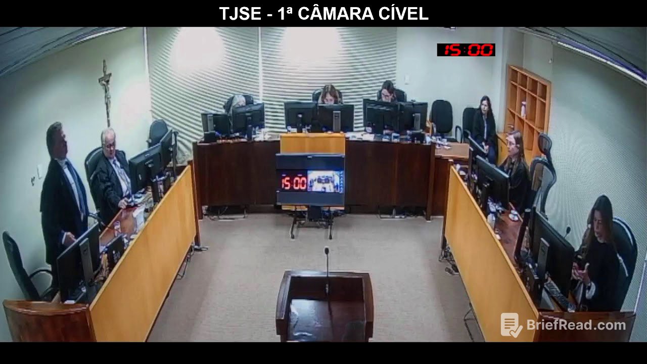 Sessão Ordinária Presencial da 1ª Câmara Cível do TJSE - 17.11.2025