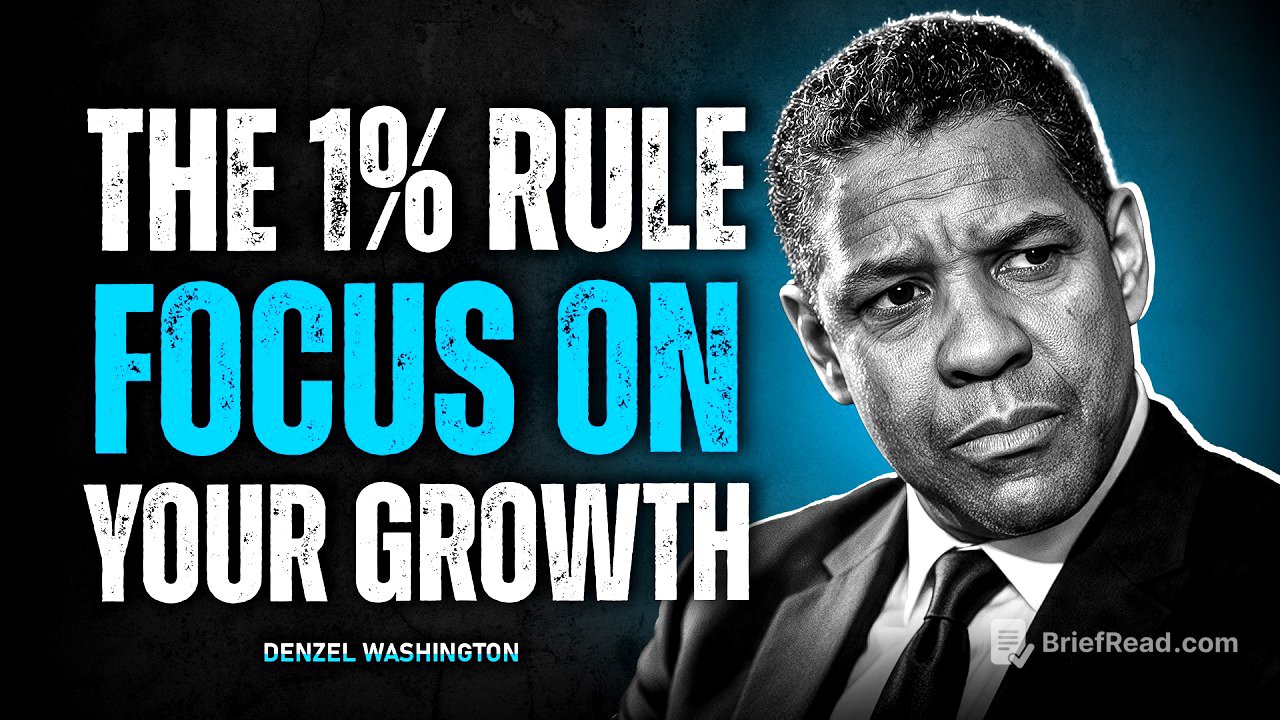 The 1% Rule, Focus On Your Growth | Denzel Washington Motivational Life Advice | Inspire Force