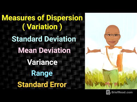 Measures of Dispersion | Mean Deviation | Standard Deviation | Variance | PSM | Community Medicine