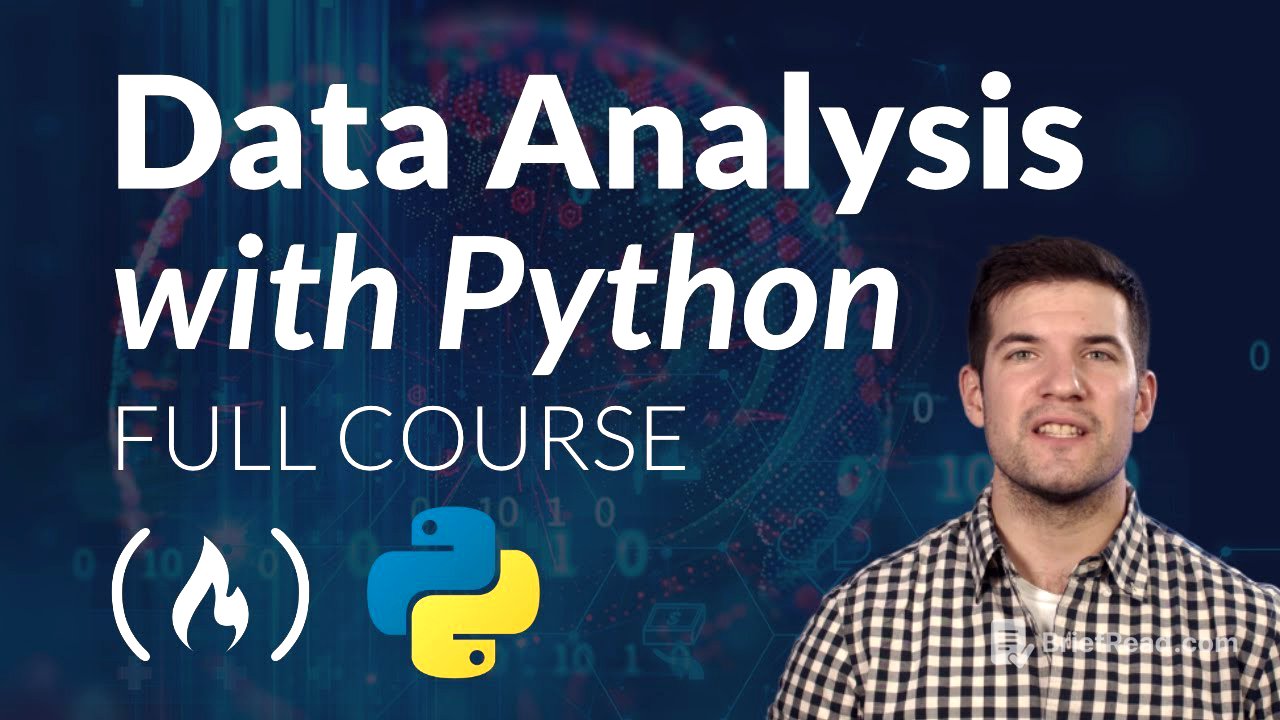 Data Analysis with Python - Full Course for Beginners (Numpy, Pandas, Matplotlib, Seaborn)