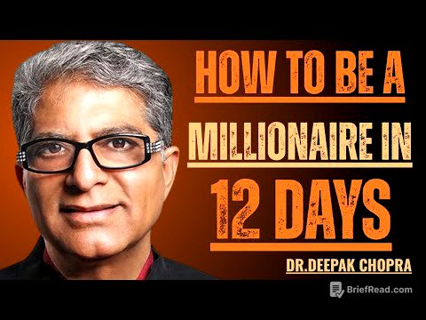 How to Be a MILLIONAIRE in 12 DAYS | DR. Deepak Chopra | POWERFUL MOTIVATION