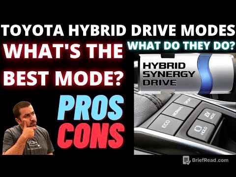 Toyota Hybrid Drive modes : What they do and what's best