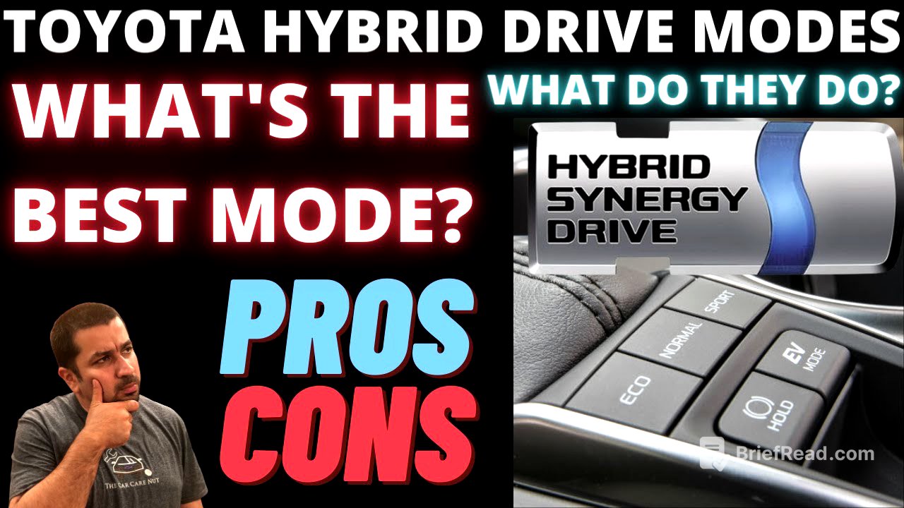 Toyota Hybrid Drive modes : What they do and what's best
