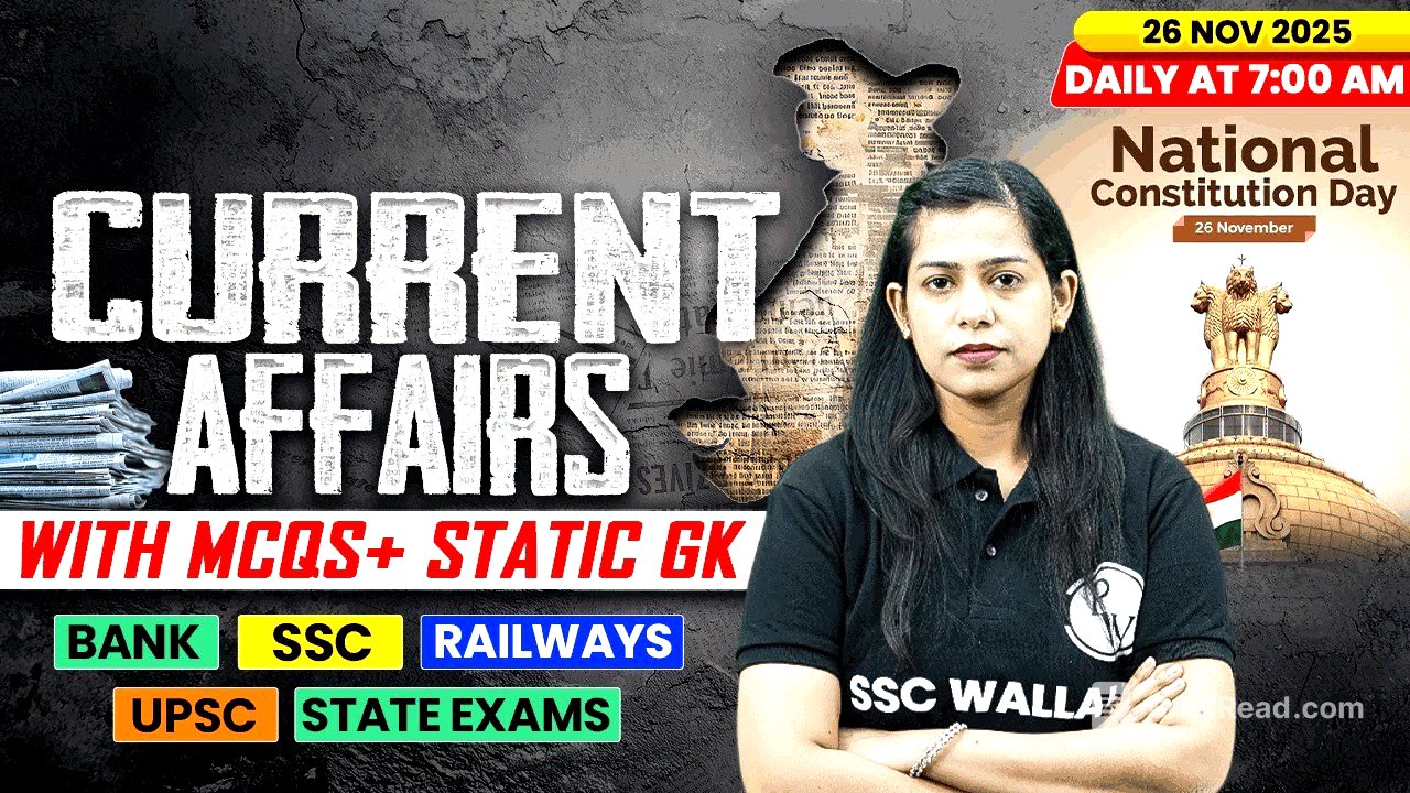 Current Affairs Today | 26 November Current Affairs 2025 | Daily Current Affairs | By Krati Mam