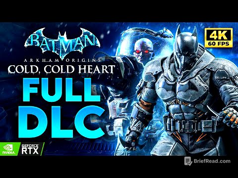 BATMAN ARKHAM ORIGINS - Cold Cold Heart FULL DLC Walkthrough | PC (4K 60FPS)