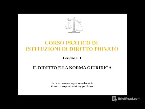 1  IL DIRITTO E LA NORMA GIURIDICA