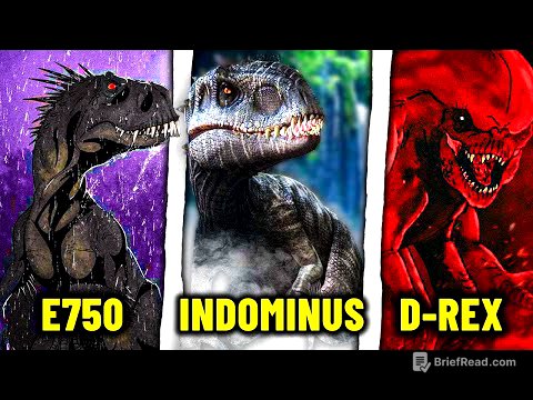 All 9 Hybrid Dinosaurs in Jurassic Park - The Entire Lore, Rebirth & World Explained