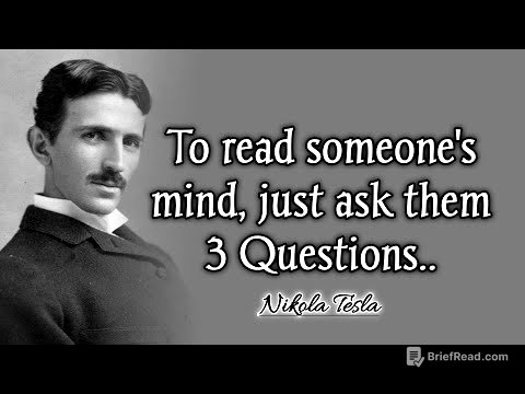 To Read Someone's Mind, Just Ask Them 3 Questions || Nikola Tesla Quotes  & Life Lessons in English