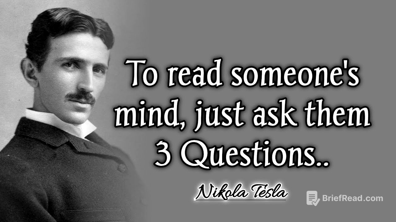 To Read Someone's Mind, Just Ask Them 3 Questions || Nikola Tesla Quotes  & Life Lessons in English