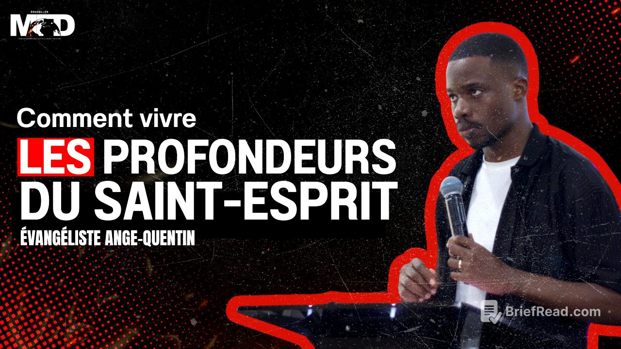 ÉVANGÉLISTE ANGE-QUENTIN | COMMENT VIVRE LES PROFONDEURS DU SAINT-ESPRIT