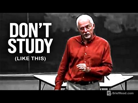 Psychology Professor's Viral Study Techniques: A+ Students Love It! (Part 1)