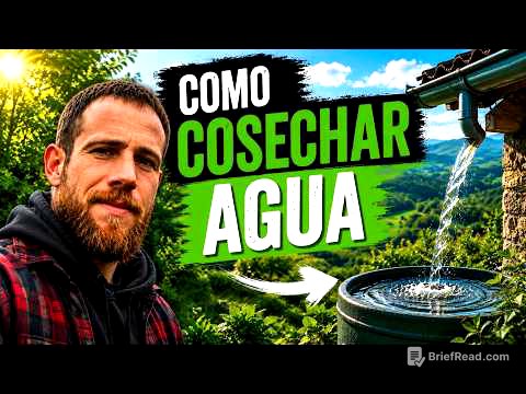 No pierdas ni una gota. Cómo captar y almacenar agua para tu proyecto autosuficiente.