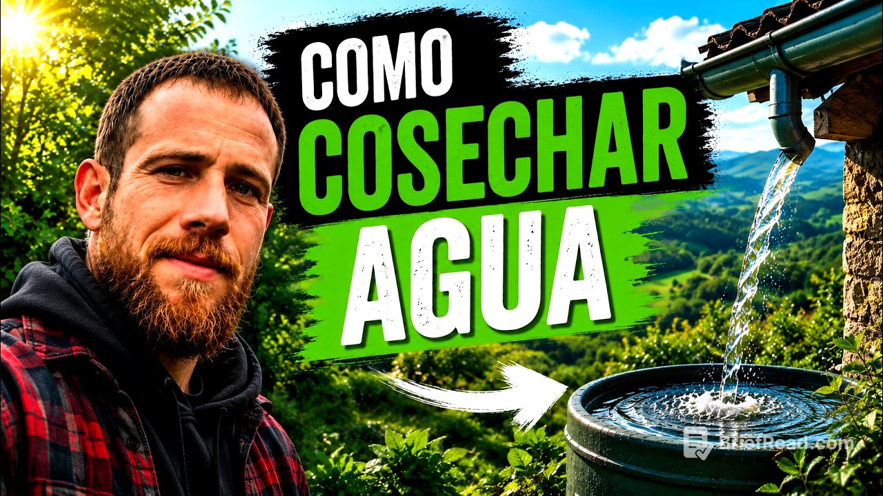 No pierdas ni una gota. Cómo captar y almacenar agua para tu proyecto autosuficiente.